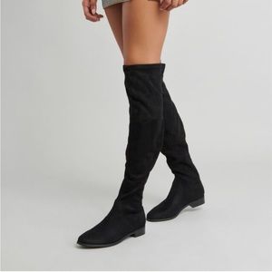 Steve Madden Odessa Black Faux suede over the knee womens 8.5